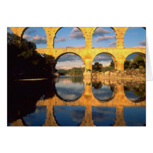 Pont du Gard, Gardonfloden, Gard, Languedoc, Hälsningskort