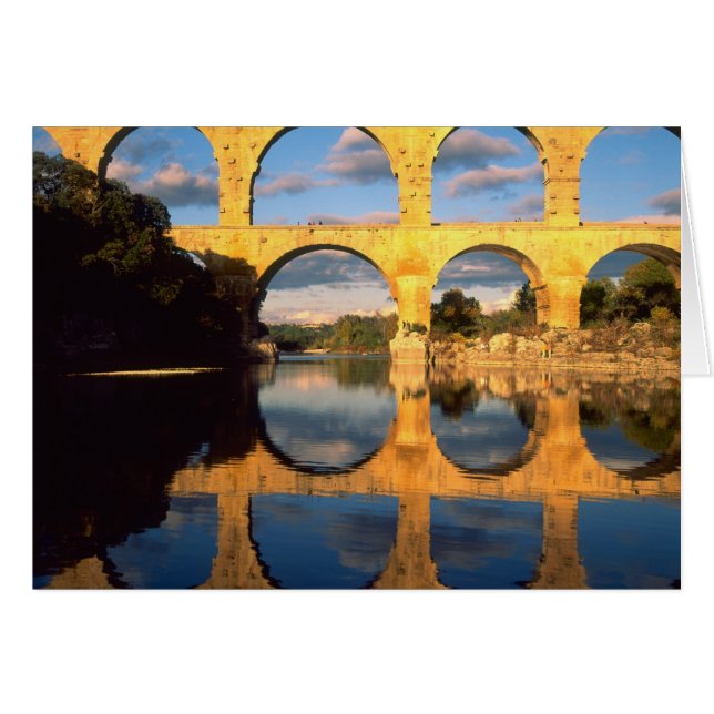 Pont du Gard, Gardonfloden, Gard, Languedoc, Hälsningskort (Framsidan Horizontal)