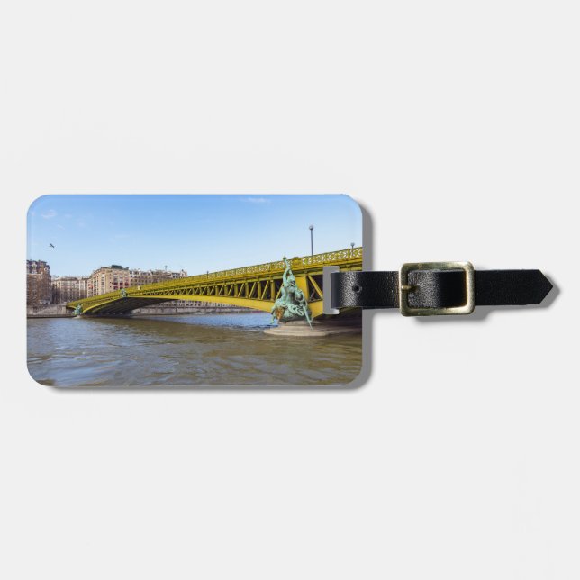 Pont Mirabeau över Seine - Paris Bagagebricka (Horisontell Framsida)