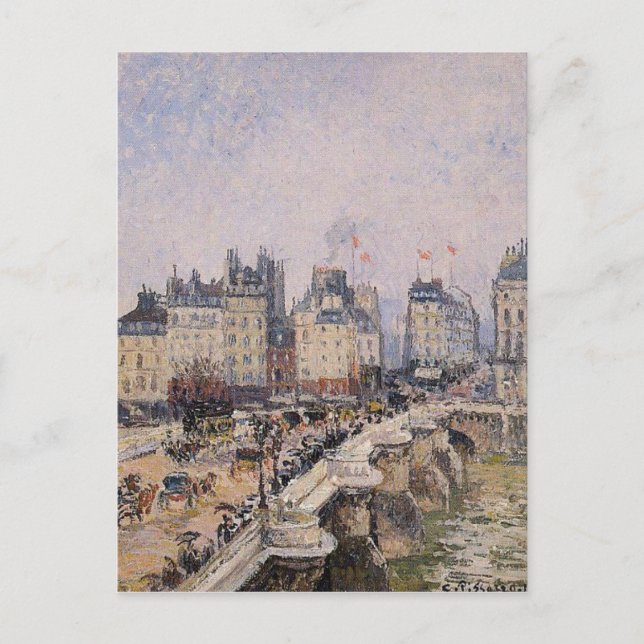 Pont Neuf 2 av Camille Pissarro Vykort (Framsida)