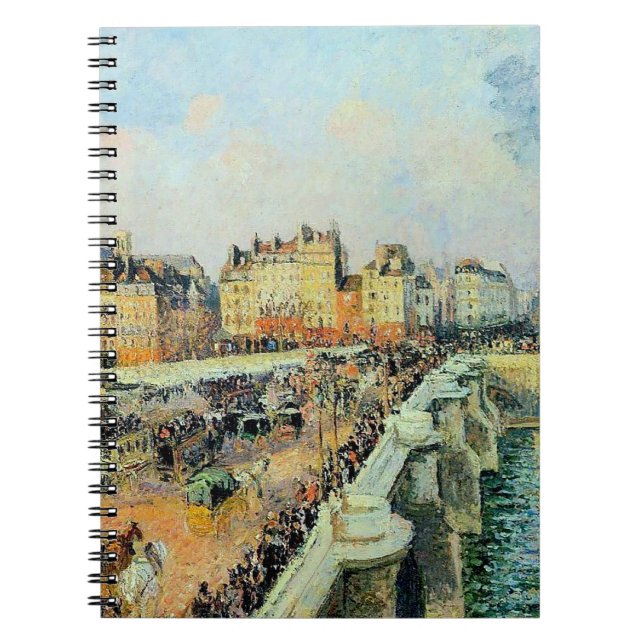 Pont Neuf, eftermiddag, Sunlight Camille Pissarro Anteckningsbok (Framsidan)