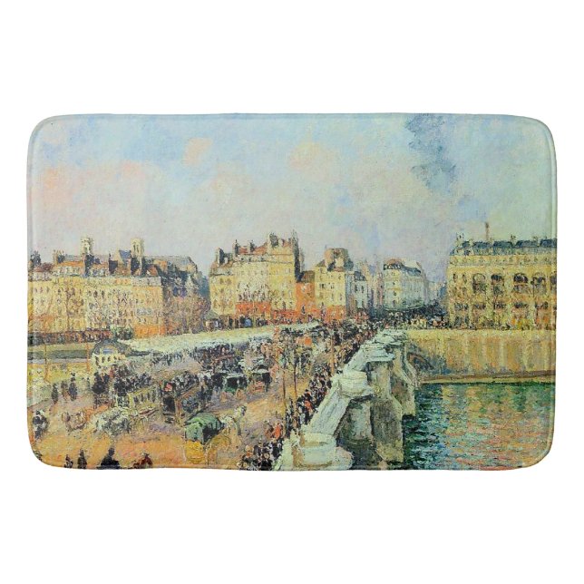 Pont Neuf, eftermiddag, Sunlight Camille Pissarro Badrumsmatta (Framsidan)
