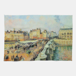 Pont Neuf, eftermiddag, Sunlight Camille Pissarro Kökshandduk