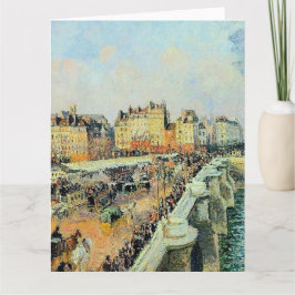 Pont Neuf, eftermiddag, Sunlight Camille Pissarro Kort