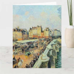 Pont Neuf, eftermiddag, Sunlight Camille Pissarro Kort