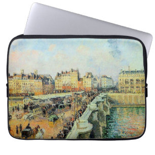 Pont Neuf, eftermiddag, Sunlight Camille Pissarro Laptop Fodral