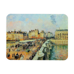 Pont Neuf, eftermiddag, Sunlight Camille Pissarro Magnet