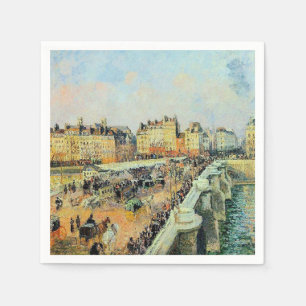 Pont Neuf, eftermiddag, Sunlight Camille Pissarro Pappersservett