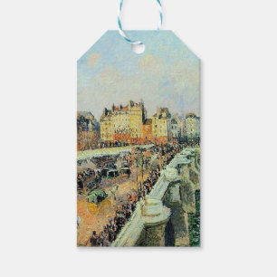 Pont Neuf, eftermiddag, Sunlight Camille Pissarro Presentetikett