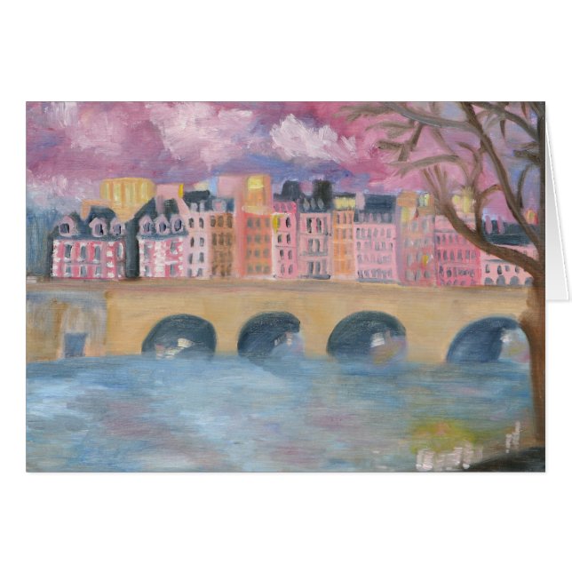"Pont Neuf ", Hälsningskort (Framsidan Horizontal)