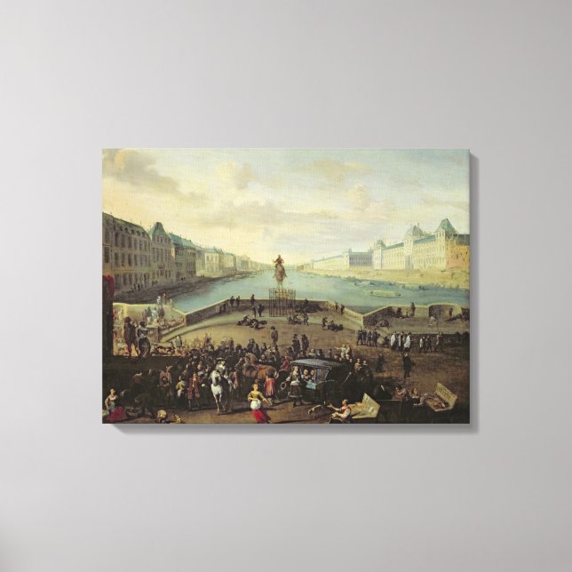 Pont Neuf, Paris, 1665-69 Canvastryck (Framsida)