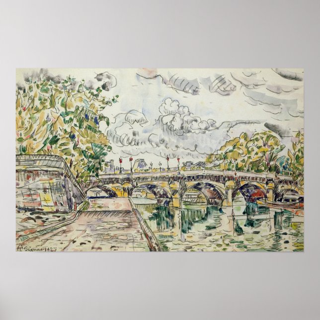 Pont Neuf, Paris, 1927 Poster (Framsidan)