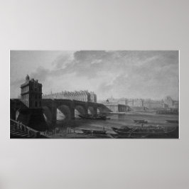 Pont Neuf – Paris – Nicolas-Jean-Baptiste Raguenet Poster