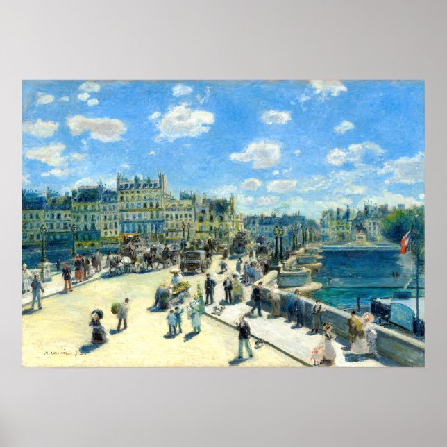 Pont Neuf, Paris - Pierre-Auguste Renoir Poster (Framsidan)