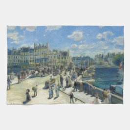 Pont Neuf Paris vid Pierre-Auguste Renoir Kökshandduk