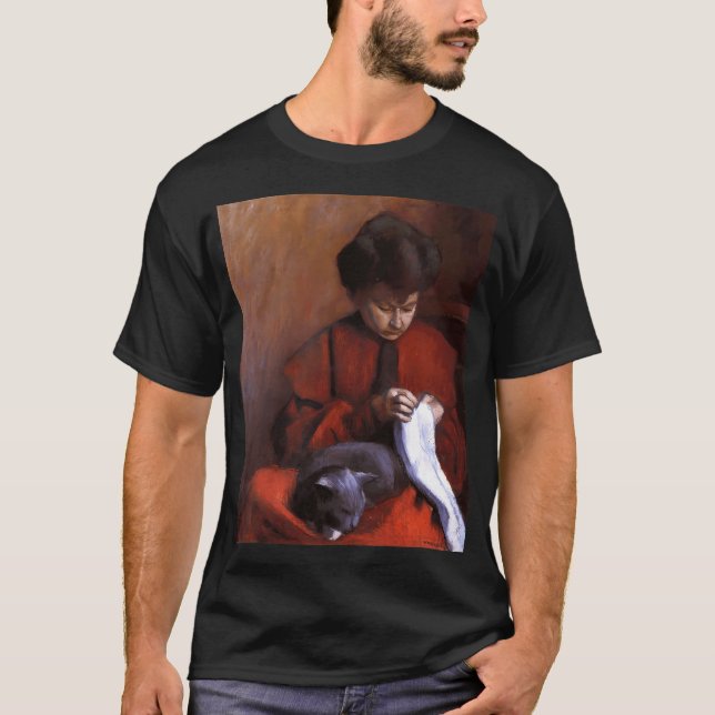 Pont Saint-Michel och Notre Dame Albert Marque T Shirt (Framsida)