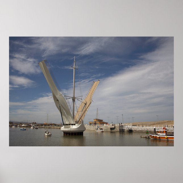 Pont y Ddraig-bron poster. Poster (Framsidan)