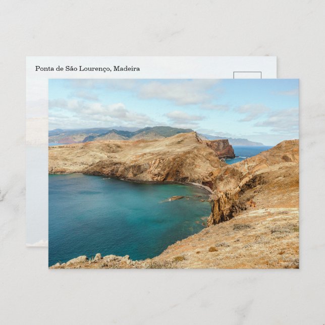 Ponta de São Lourenço Madeira View Vykort (Fram/baksida)