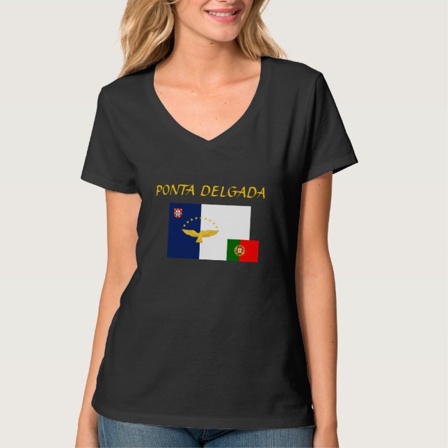 Ponta Delgada* anpassningsbarT-tröja T Shirt (Framsida)