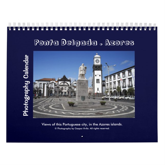 Ponta Delgada, Azorerna - Fotografikalender Kalender (Omslag)