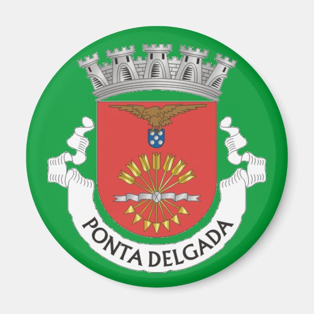 Ponta Delgada* Azorerna Kylskåp Magnet (Framsidan)
