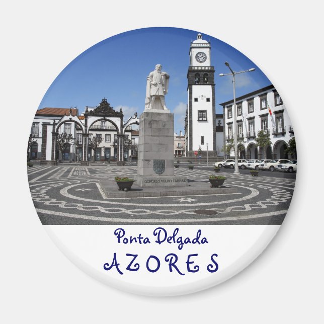 Ponta Delgada, Azorerna Magnet (Framsidan)