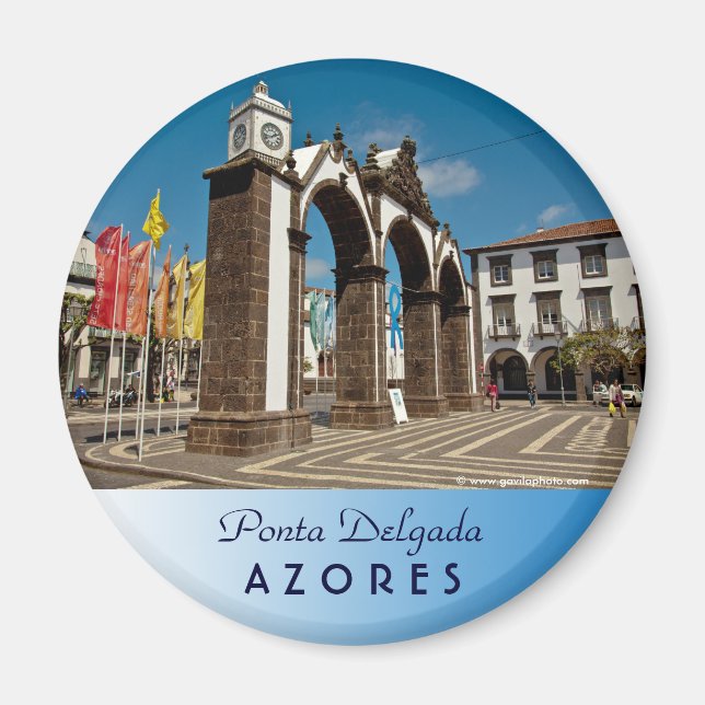 Ponta Delgada, Azorerna Magnet (Framsidan)