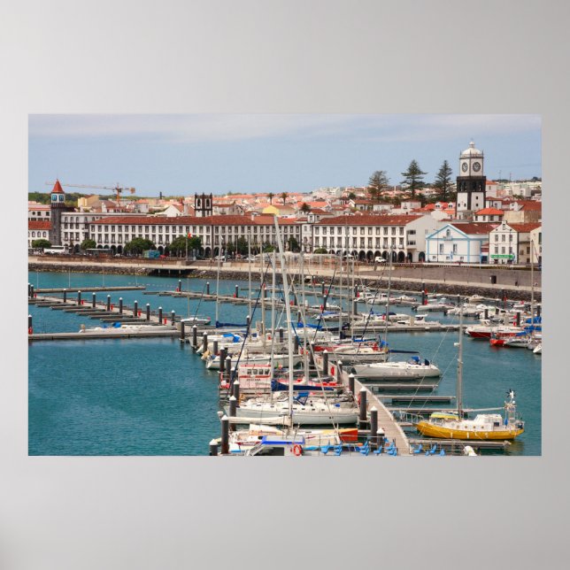 Ponta Delgada - Azorerna Poster (Framsidan)