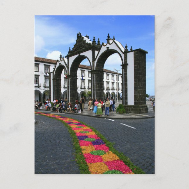 Ponta Delgada City grind Vykort (Framsida)