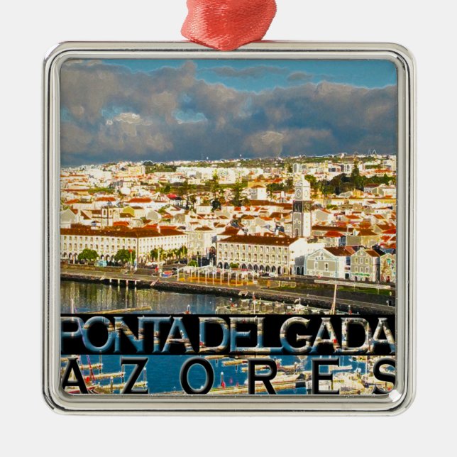 Ponta Delgada Julgransprydnad Metall (Framsidan)