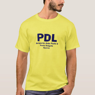 Ponta Delgada* PDL-flygplats Skjorta Camisa de PDL Tröja