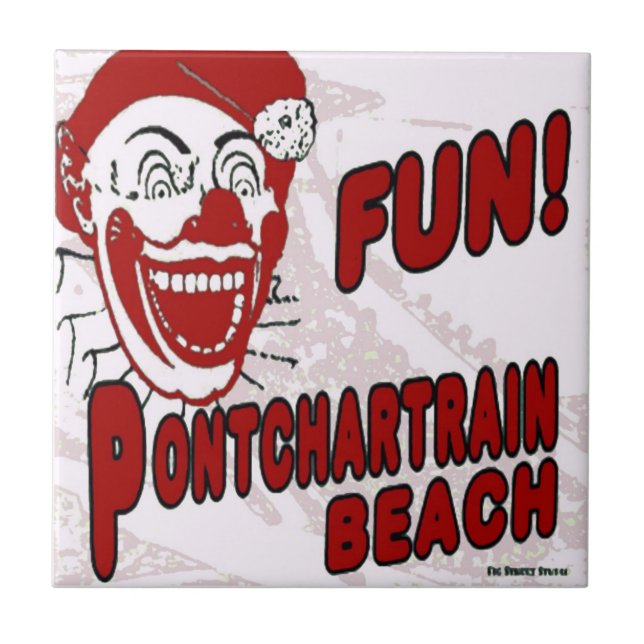 Pontchardriver Beach Clown Kakelplatta (Framsidan)