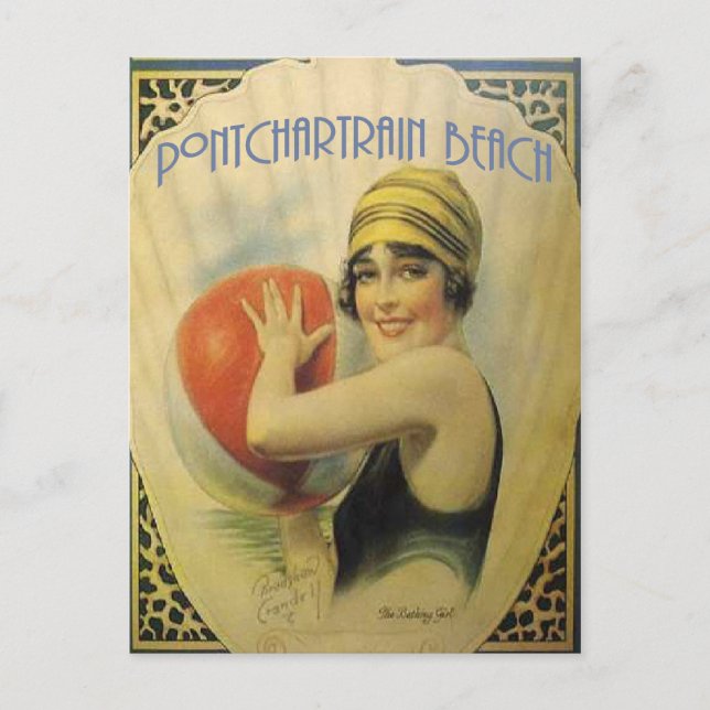 Pontchardriver Beach Poster Vykort (Framsida)