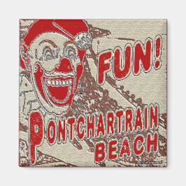 Pontchardriver Beach Roligt Clown Magnet