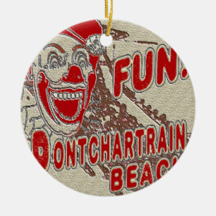 Pontchartrain strandclown julgransprydnad keramik