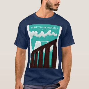 Pontcysyllte AquEducation Wales Travel-affisch T Shirt