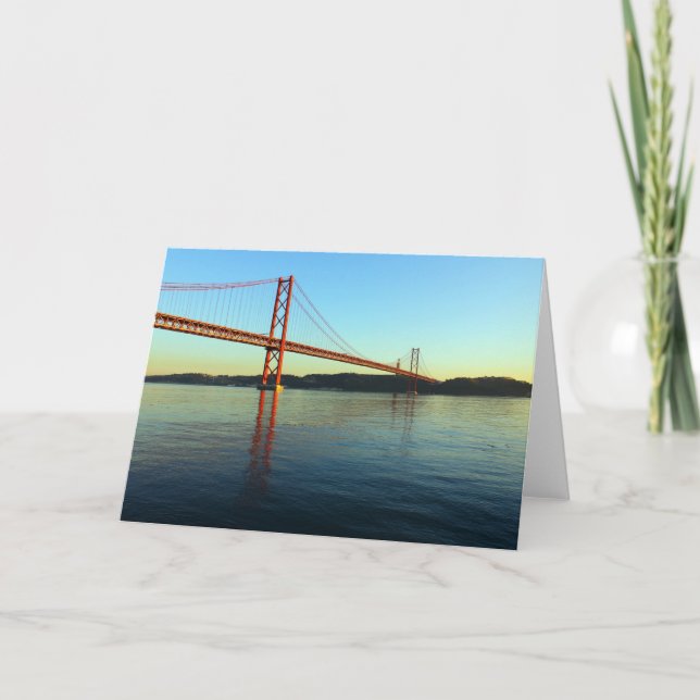 Ponte 25 de Abril, LIsboa, Portugal Kort (Framsida)