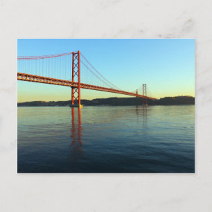 Ponte 25 de Abril, LIsboa, Portugal Vykort
