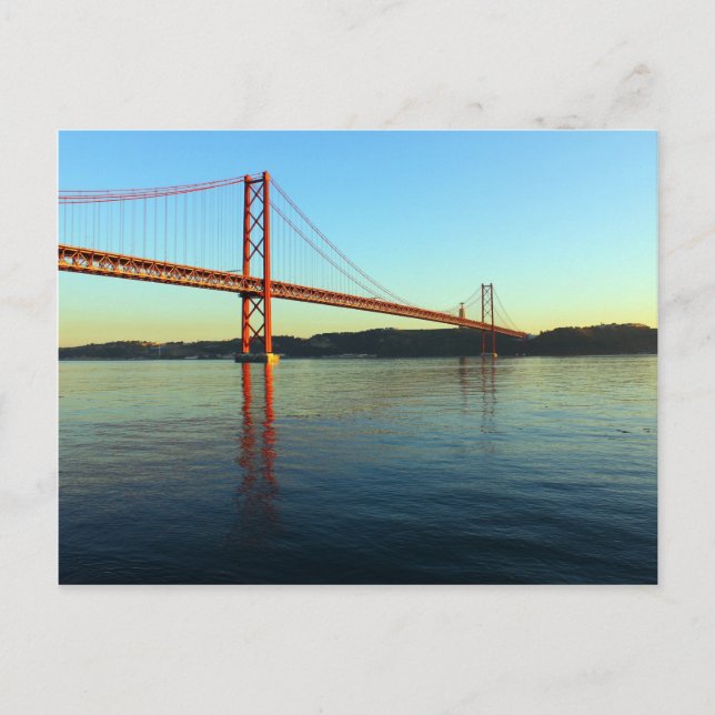 Ponte 25 de Abril, LIsboa, Portugal Vykort (Framsida)