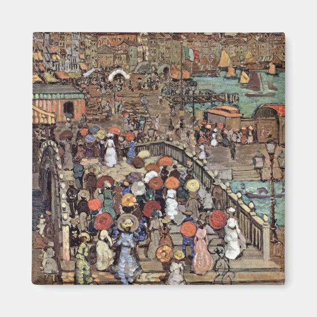 Ponte Della Paglia, Venedig av Maurice Prendergast Magnet (Framsidan)