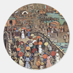 Ponte Della Paglia, Venedig av Maurice Prendergast Runt Klistermärke