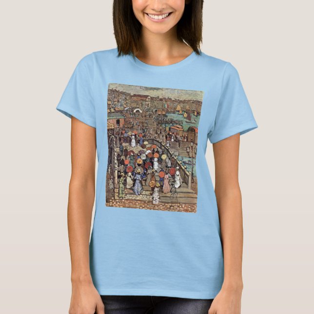 Ponte Della Paglia, Venedig av Maurice Prendergast Tee Shirt (Framsida)