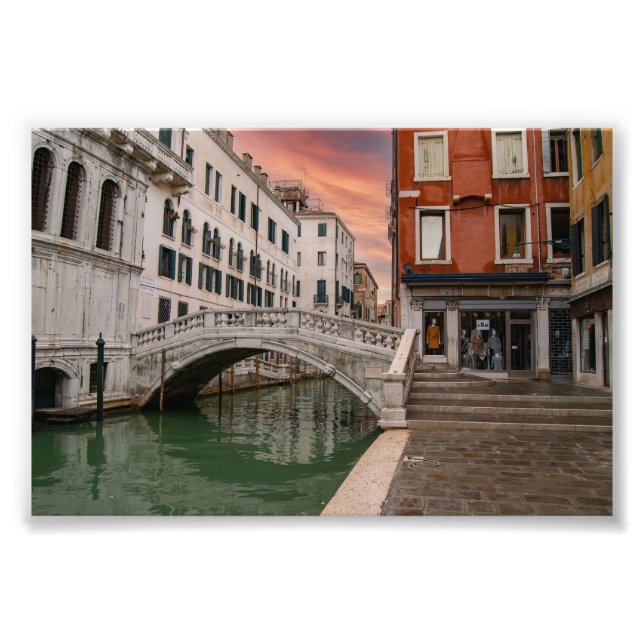 Ponte di Canonica Venedig Italien Fototryck (Framsidan)