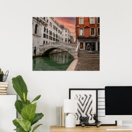 Ponte di Canonica Venedig Italien Poster