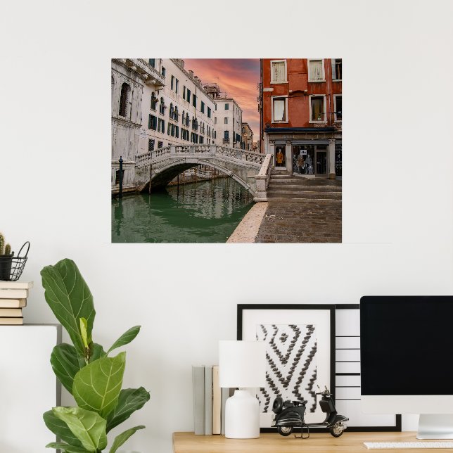 Ponte di Canonica Venedig Italien Poster (Hemmakontoret)