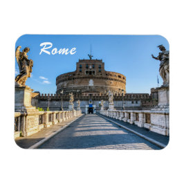 Ponte och Castel Sant'Angelo - Rom, Italien Magnet