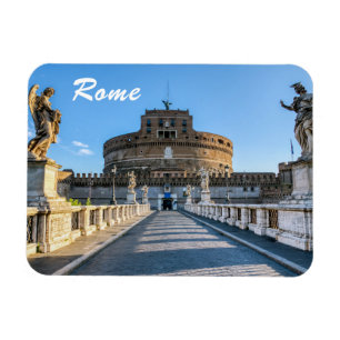 Ponte och Castel Sant'Angelo - Rom, Italien Magnet