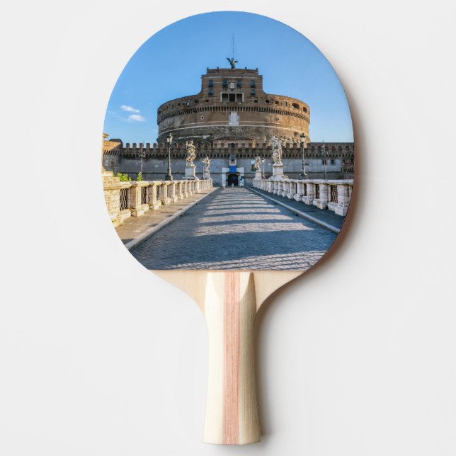 Ponte och Castle Sant'Angelo - Rom, Italien Pingisracket (Framsidan)