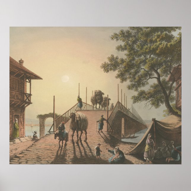 Ponte piccolo, Small Bridge i Islamic Village Poster (Framsidan)