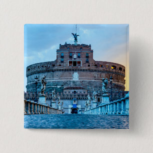 Ponte Sant'Angelo vid gryningen - Rom Italien Knapp
